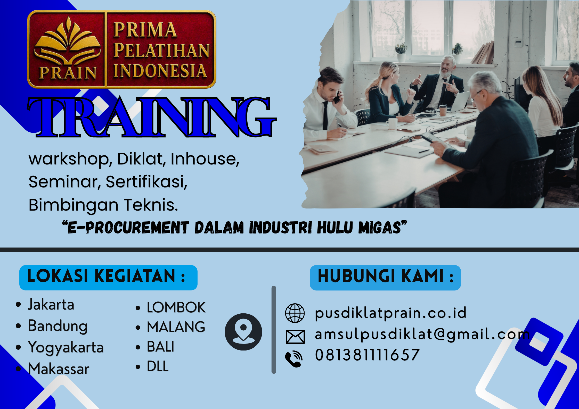 Training E-procurement Dalam Industri Hulu Migas 2026-2027