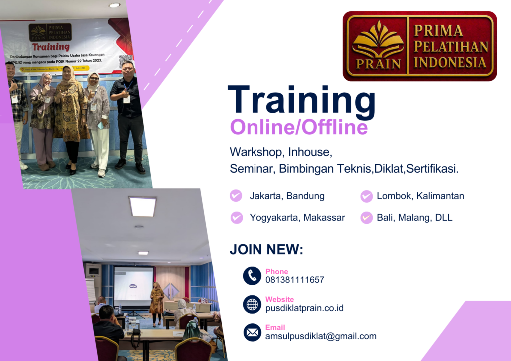Training Manajemen Risiko Perlindungan Konsumen Sektor Jasa Keuangan 2026-2027